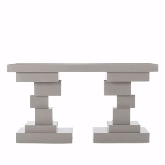 Picture of MORGAN CONSOLE TABLE - GRAY LACQUER