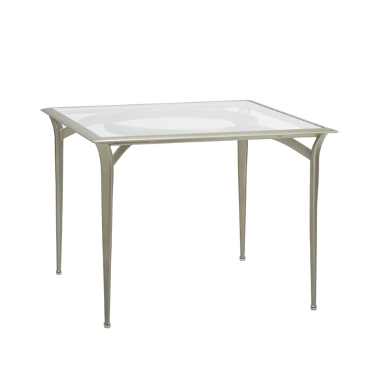 Picture of 36" SQUARE BISTRO DINING TABLE, GLASS TOP