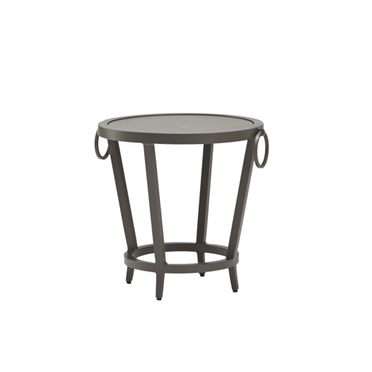 Picture of LUNA 20" ROUND OCCASIONAL TABLE, SOLID ALUMINUM TOP