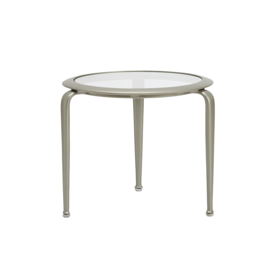 Picture of 21" ROUND STACKING OCCASIONAL TABLE, GLASS TOP