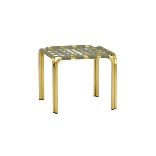 Picture of KANTAN BRASS STACKING STOOL / OCCASIONAL TABLE, SUNCLOTH STRAP