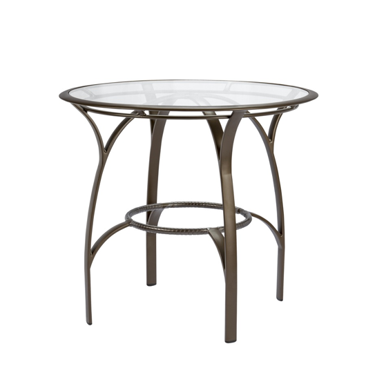 Picture of 42" ROUND BAR TABLE, GLASS TOP