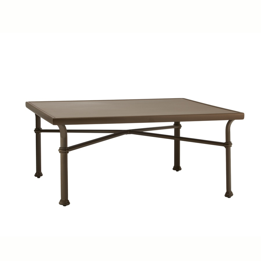 Picture of 44" SQUARE CHAT TABLE, SOLID ALUMINUM TOP