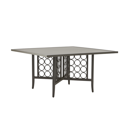Picture of LUNA 56" SQUARE DINING TABLE, SOLID ALUMINUM TOP
