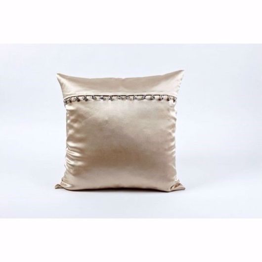Picture of CHARMEUSE PILLOW WITH CRYSTAL BUTTONS