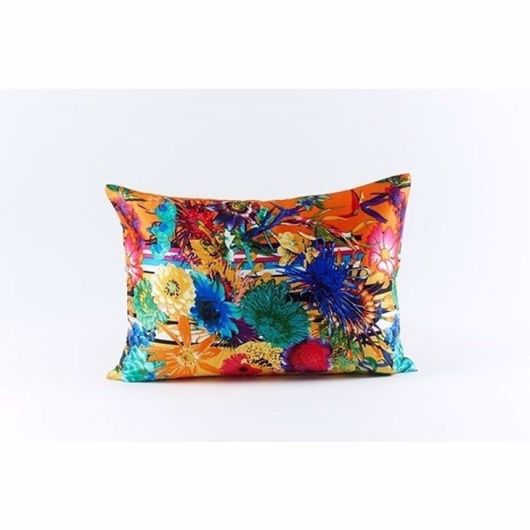 Picture of FLOWER STRIPE SILK PILLOW