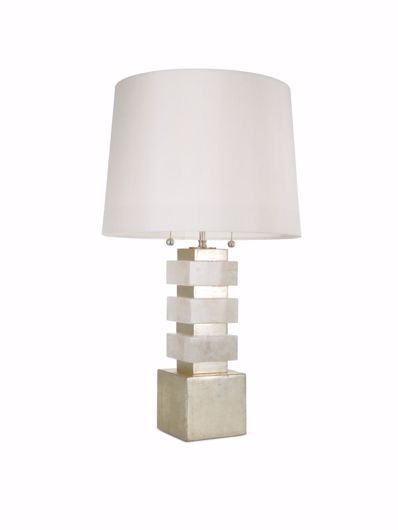 Picture of HAMMOND ROCK CRYSTAL & GILDED WOOD TABLE LAMP