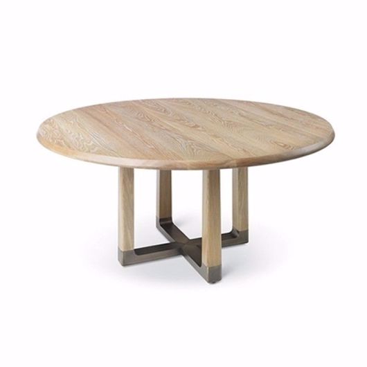 Picture of ASTRID ROUND DINING TABLE WITH BRONZE BASE