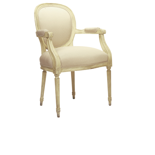 Picture of LOUIS XVI OVAL BACK DINING ARM CHAIR