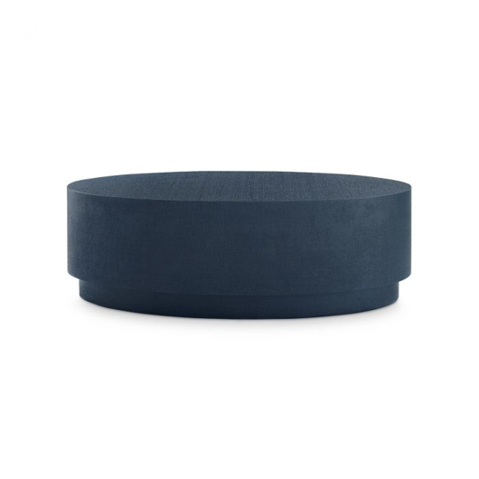 Picture of MILA OVAL COFFEE TABLE, NAVY BLUE