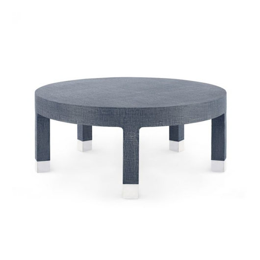 Picture of DAKOTA LARGE ROUND COFFEE TABLE, NAVY BLUE