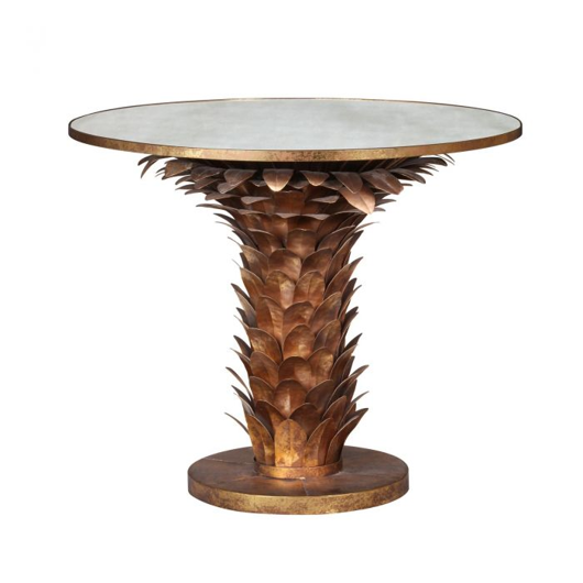 Picture of ATHENA CENTER/DINING TABLE, GOLD