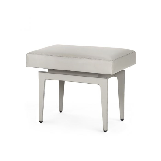 Picture of WINSTON STOOL, GRAY LEATHER