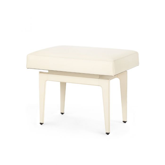 Picture of WINSTON STOOL, IVORY LEATHER