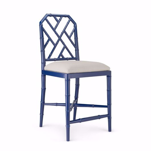 Picture of JARDIN COUNTER STOOL, NAVY BLUE
