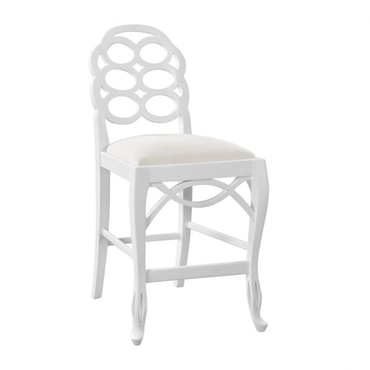 Picture of LOOP COUNTER STOOL, WHITE
