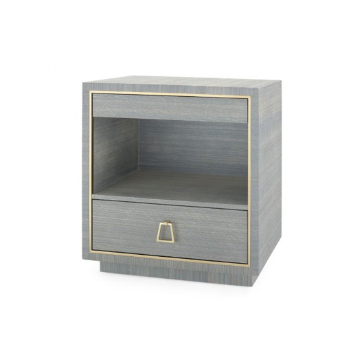 Picture of PARKER 2-DRAWER SIDE TABLE, SLATE BLUE
