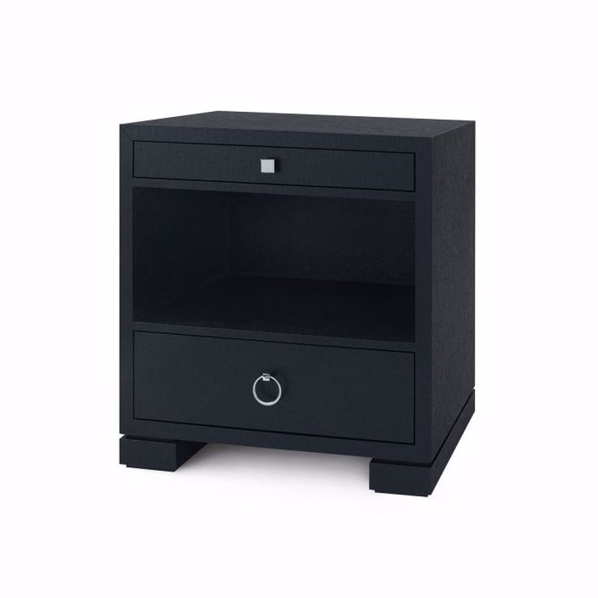Picture of FRANCES 2-DRAWER SIDE TABLE, BLACK