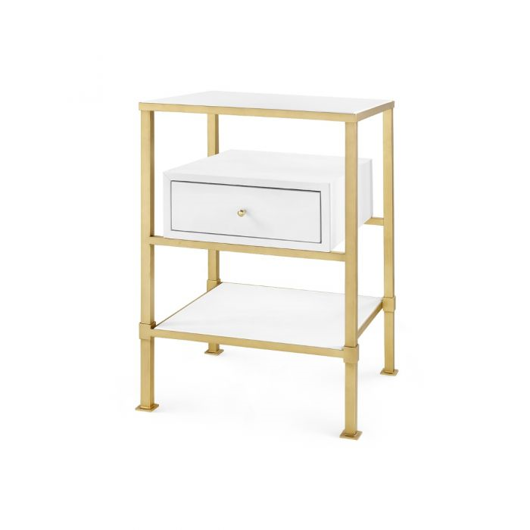 Picture of MARCEL 1-DRAWER SIDE TABLE, WHITE