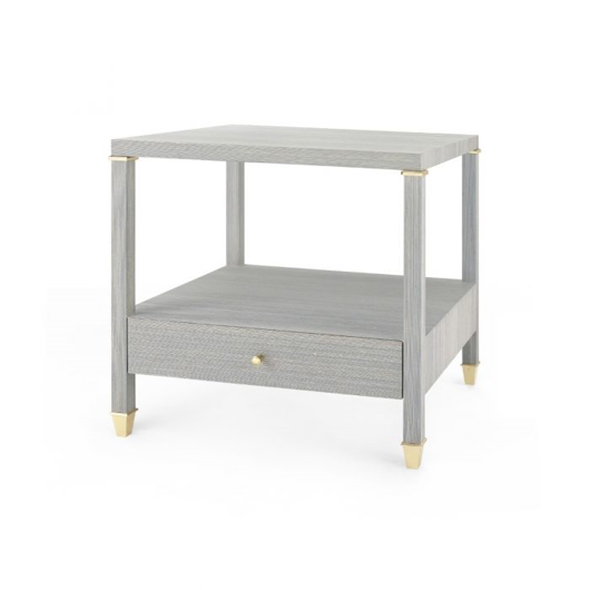 Picture of PASCAL 1-DRAWER SIDE TABLE, SLATE BLUE