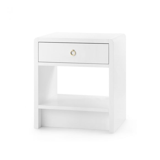 Picture of BENJAMIN 1-DRAWER SIDE TABLE, WHITE
