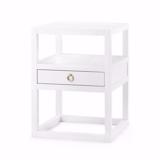 Picture of NEWPORT 1-DRAWER SIDE TABLE, WHITE