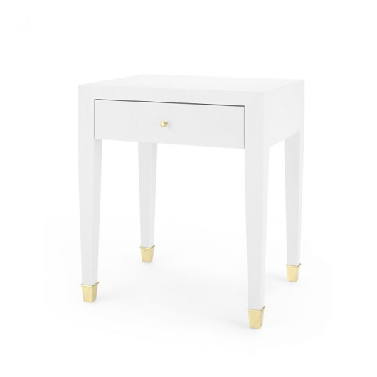 Picture of CLAUDETTE 1-DRAWER SIDE TABLE, WHITE