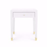 Picture of CLAUDETTE 1-DRAWER SIDE TABLE, WHITE