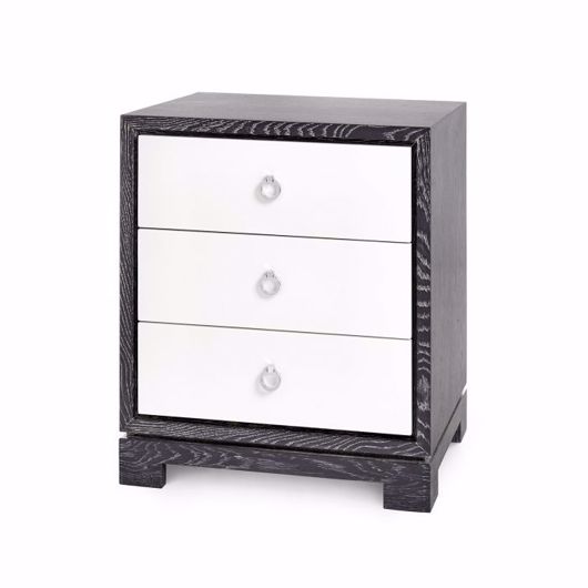 Picture of BERKELEY 3-DRAWER SIDE TABLE, GRAY