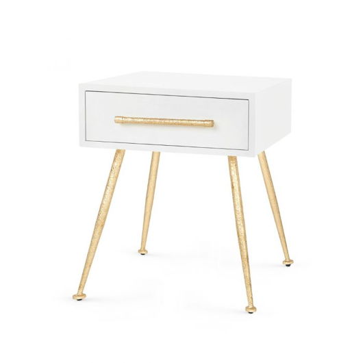 Picture of ARNO 1-DRAWER SIDE TABLE, WHITE
