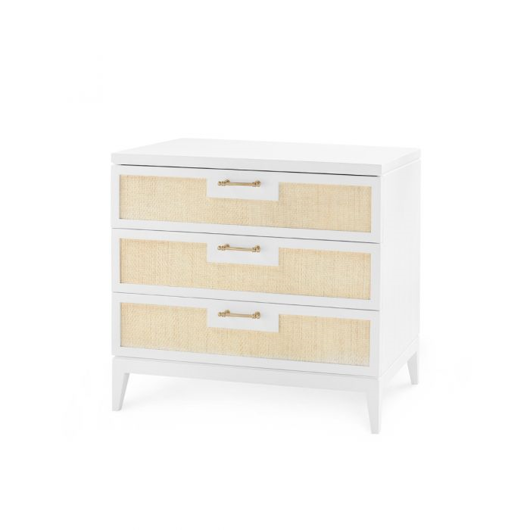 Picture of ASTOR 3-DRAWER SIDE TABLE, WHITE