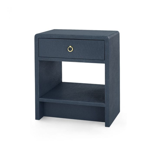 Picture of BENJAMIN 1-DRAWER SIDE TABLE, NAVY BLUE