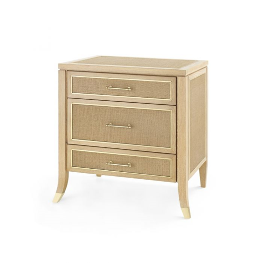 Picture of PAULINA 3-DRAWER SIDE TABLE, NATURAL