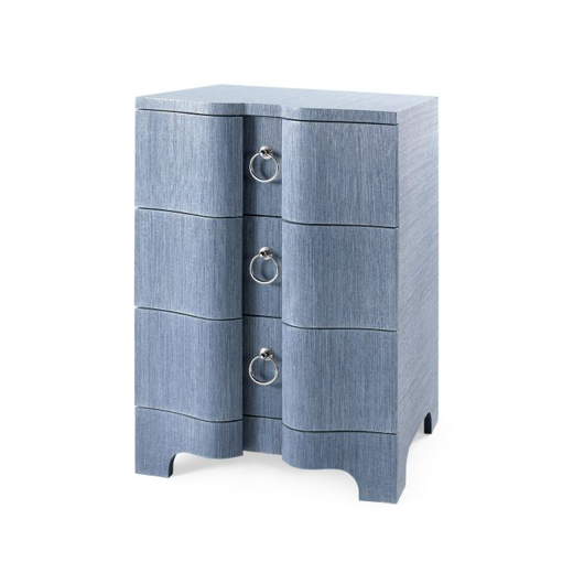 Picture of BARDOT 3-DRAWER SIDE TABLE, NAVY BLUE