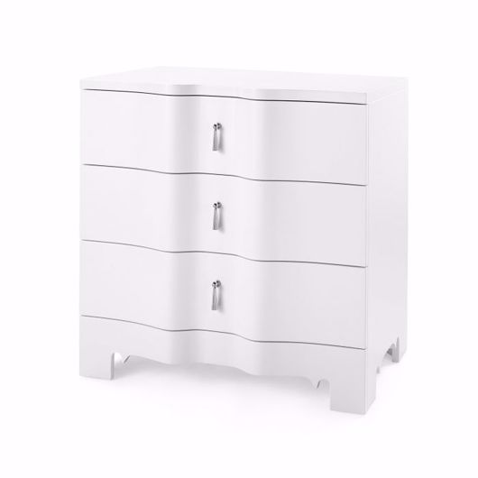 Picture of BRIGITTE 3-DRAWER SIDE TABLE, WHITE