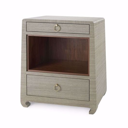 Picture of MING 2-DRAWER SIDE TABLE, SAGE GREEN
