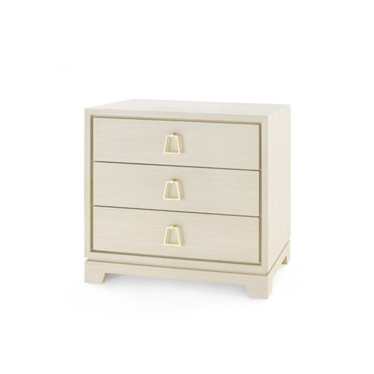 Picture of STANFORD 3-DRAWER SIDE TABLE, BLANCHED OAK