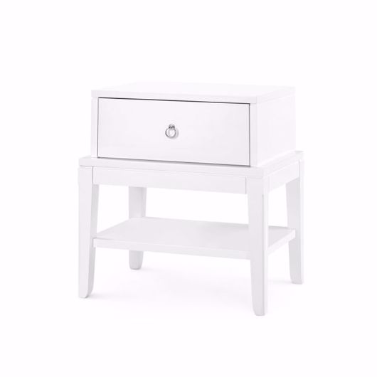 Picture of PIEDMONT 1-DRAWER SIDE TABLE, WHITE