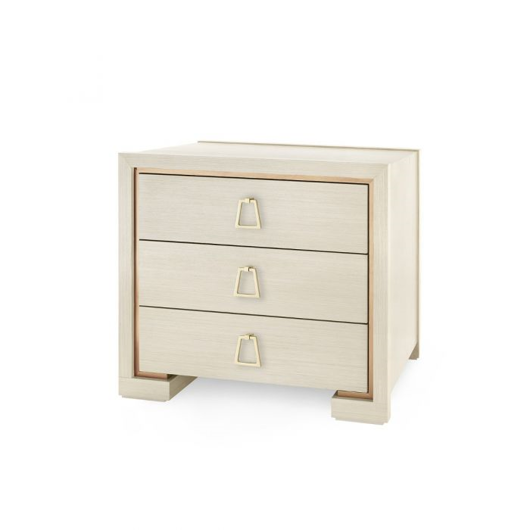 Picture of BLAKE 3-DRAWER SIDE TABLE, BLANCHED OAK