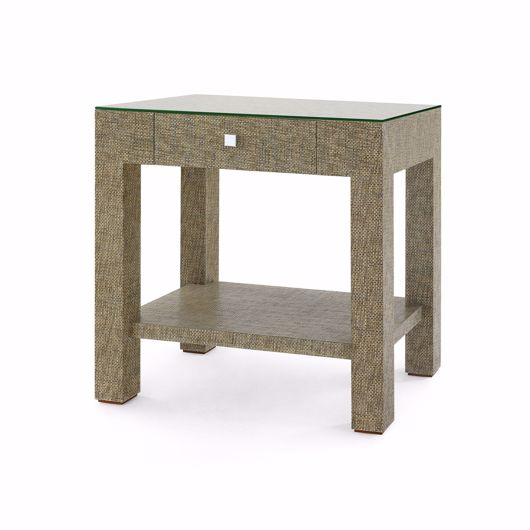 Picture of VALENTINA 1-DRAWER SIDE TABLE, SLATE GRAY