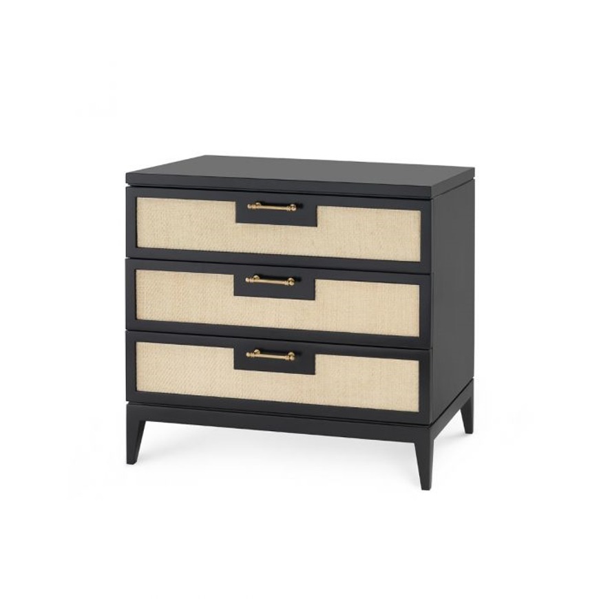 Picture of ASTOR 3-DRAWER SIDE TABLE, BLACK