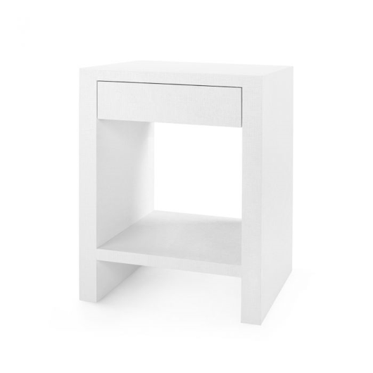Picture of MORGAN 1-DRAWER SIDE TABLE, WHITE
