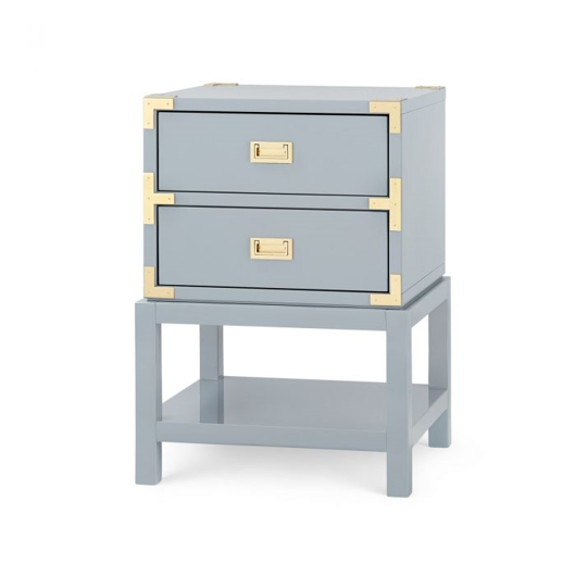 Picture of TANSU 2-DRAWER SIDE TABLE, GRAY