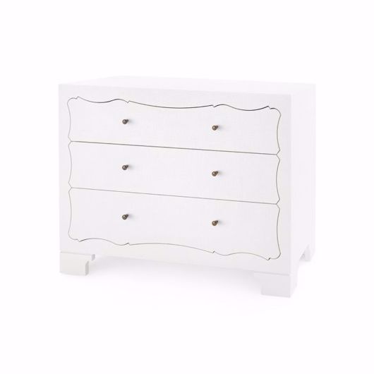 Picture of ISABELLA LARGE 3-DRAWER, WHITE
