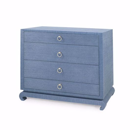 Picture of MING LARGE 4-DRAWER, NAVY BLUE