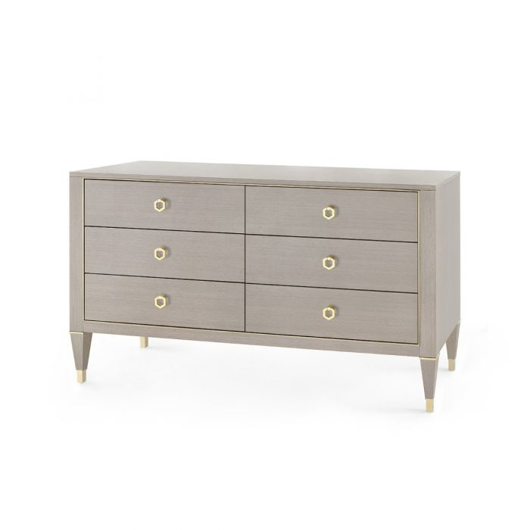 Picture of MORRIS EXTRA LARGE 6-DRAWER, TAUPE GRAY