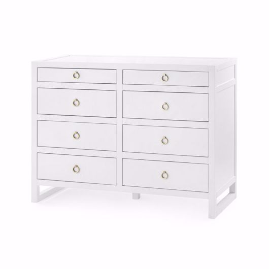 Picture of NEWTON LARGE 8-DRAWER, WHITE