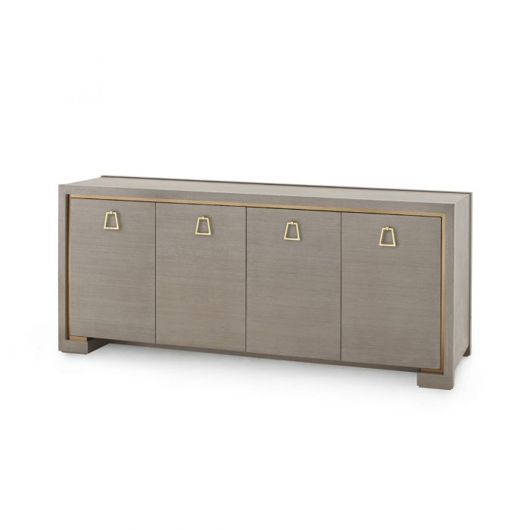 Picture of BLAKE 4-DOOR CABINET, TAUPE GRAY