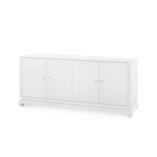 Picture of MEREDITH EXTRA LARGE 4-DOOR CABINET, WHITE