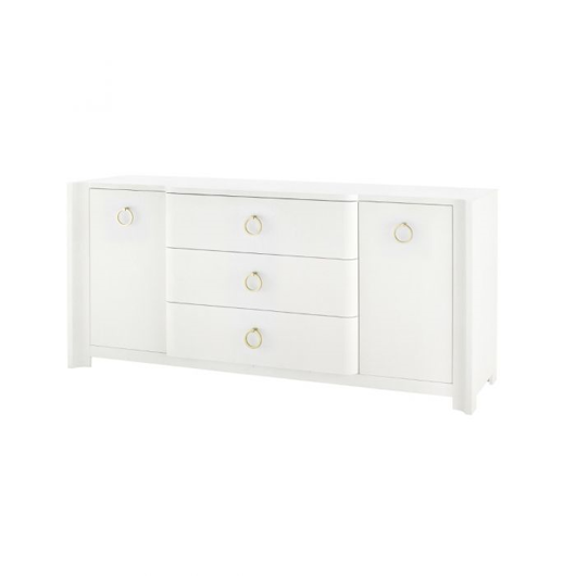 Picture of AUDREY 3-DRAWER & 2-DOOR CABINET, WHITE